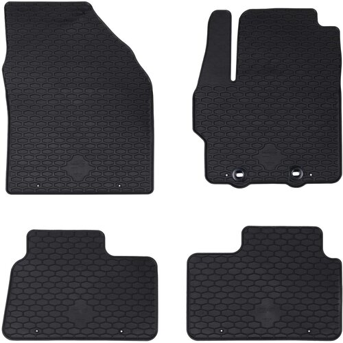 vidaXL Auto tepih 4 pcs Crna Pogodno za Toyota AYGO X 2022- Guma Cijene