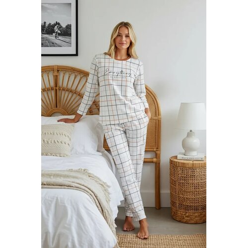 TRENDYOLMILLA Ženski set pidžame Thmaw24Pt00235, Beli Cene