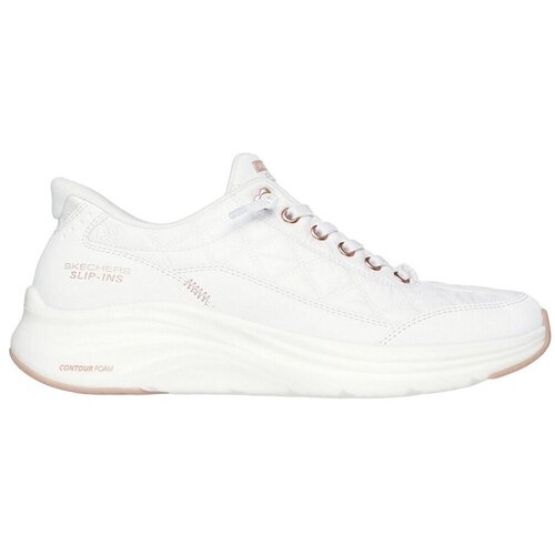 Skechers Nizke superge Slip-ins Contour Foam Bela Cene