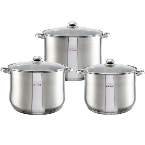 Shumee set 3 gastronomskih lončkov 16 20 23L zilner ZL-7352, (21385402) Slike
