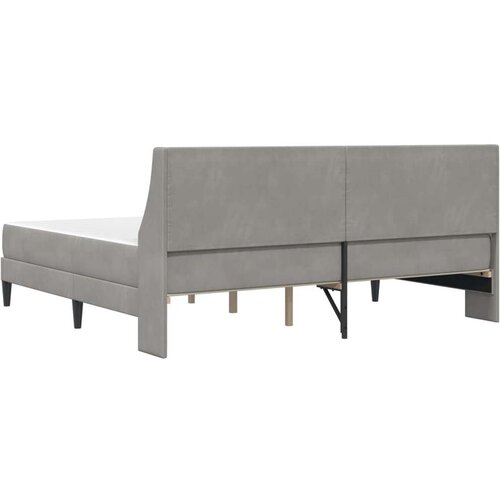  Okvir kreveta s madracem Zidne 2 pcs Svijetlo siva Bar&amp;scaron;un - Svjetlosiva 200 x 200 cm Slike
