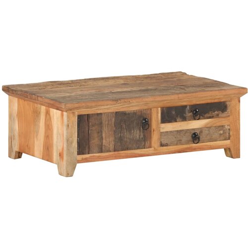 VidaXL Klubska mizica 90x50x31 cm trden predelan les Slike