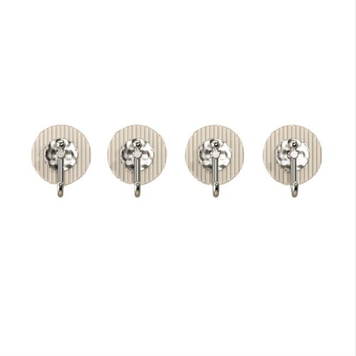 INF 4-Pack Močni samolepilni stenski obe&scaron;alniki brez vrtanja - obe&scaron;anje brez po&scaron;kodb Silver, (5000072385) Cene