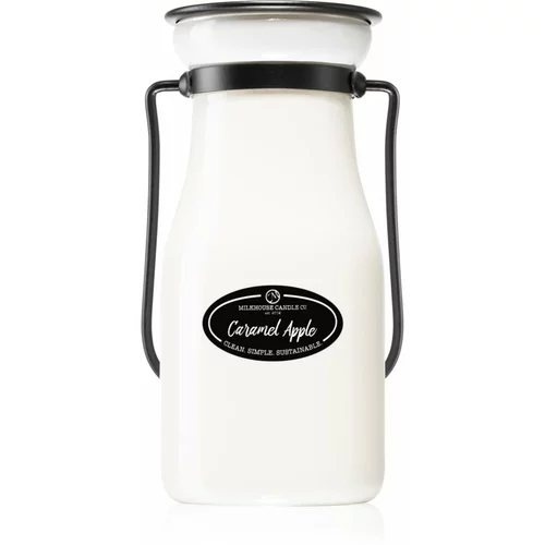Milkhouse Candle Co. Creamery Caramel Apple dišeča sveča Milkbottle 227 g
