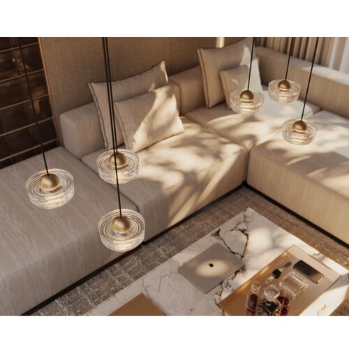  MAXLIGHT P0543 - LED luster na sajli LIPARI LED/22W/230V, &amp;Oslash; 35 cm, proziran Slike