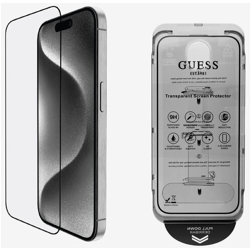 Guess Tvrzen&eacute; Sklo 2.5D pro iPhone 16 Pro Black Ovitek za telefon Vijolična Cene