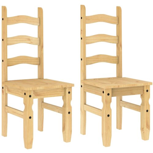 Maison Chic Jedilni stoli - Vzorci stoli 2 kosa Corona 42x47x107 cm trdna borovina A213, (22032767) Cene