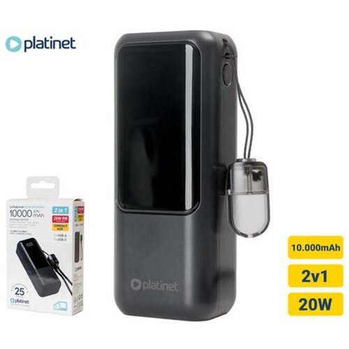 Platinet Polnilna baterija PMPB1020P 2V1, 20W, 10.000mAh Slike