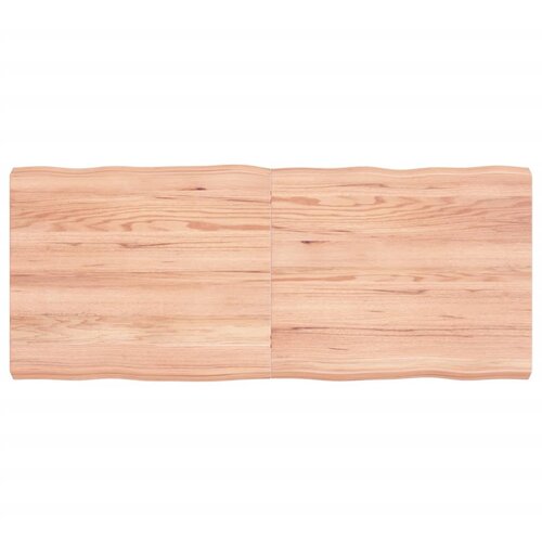 VidaXL Mizna plo&amp;scaron;ča svetlo rjava 120x50x6 cm obdelana trdna hrastovina Slike