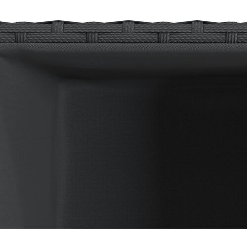 Vrtna sadilica crna 30 x 30 x 60 cm od poliratana Slike