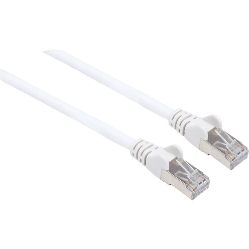 Intellinet 741415 RJ45 omrežni kabel\, Patch kabel CAT 6a (neobdelani kabel CAT7) S/FTP 10.00 m bela brez halogena 1 kos, (20421452) Cene