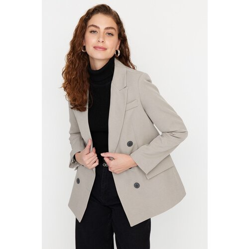 Trendyol Cream Blazer Jacket Slike