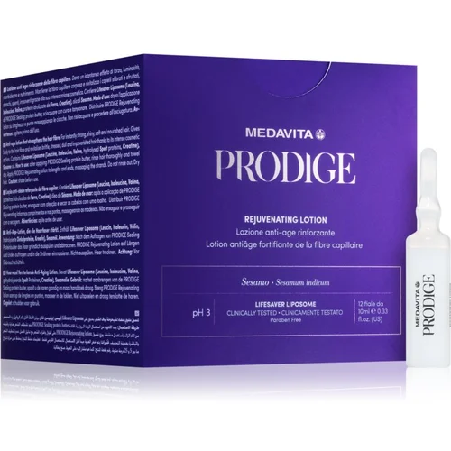 Medavita Prodige Rejuvenating Lotion njega za vlasište bez ispiranja s učinkom pomlađivanja 12x10 ml