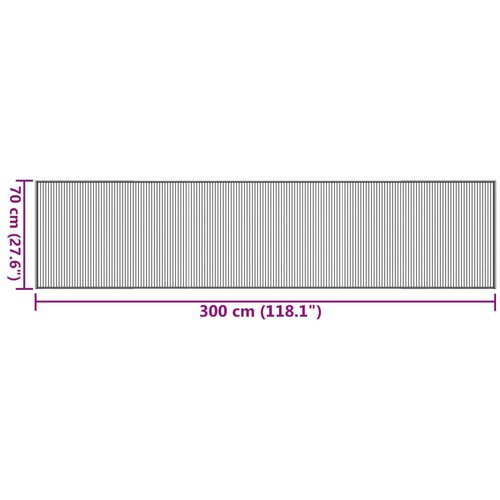  Tepih pravokutni svijetli prirodni 70 x 300 cm od bambusa Slike