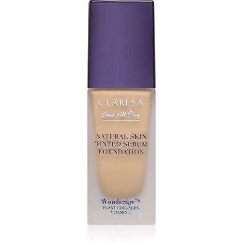 Claresa Care All Day Natural Skin Tinted Serum Foundation lahki tonirani fluid za naraven videz odtenek 2WO Medium Olive 32 ml Cene