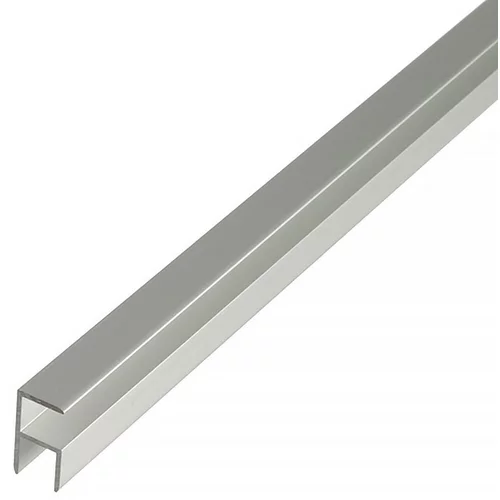 KANTOFLEX rubni profil (d x š x v: 2.000 x 12,9 x 24 mm, debljina: 1,5 mm, aluminij, srebrne boje)