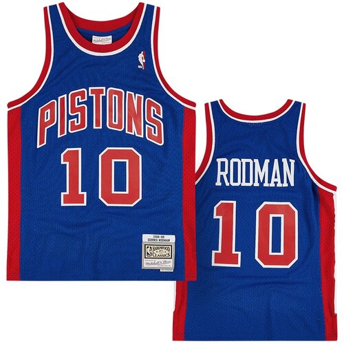 Mitchell And Ness Dennis Rodman 10 Detroit Pistons 1988-89 Mitchell & Ness Swingman Road dres Cene