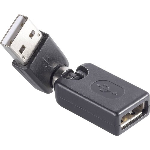 Renkforce USB 2.0 adapter [1x USB 2.0 vtič A - 1x USB 2.0 vtičnica A] črn pozlačeni zatiči nkforce, (20427546) Slike