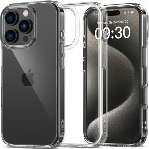 TECH-PROTECT FLEXAIR HYBRID IPHONE 16 PRO MAX CLEAR, (5000302837) Slike