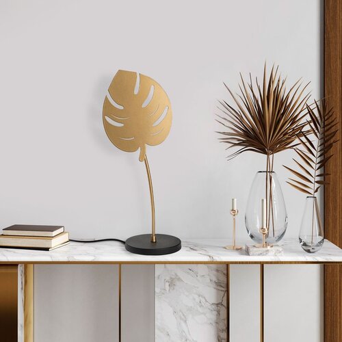 Opviq leaf - 15325 goldblack table lamp Cene