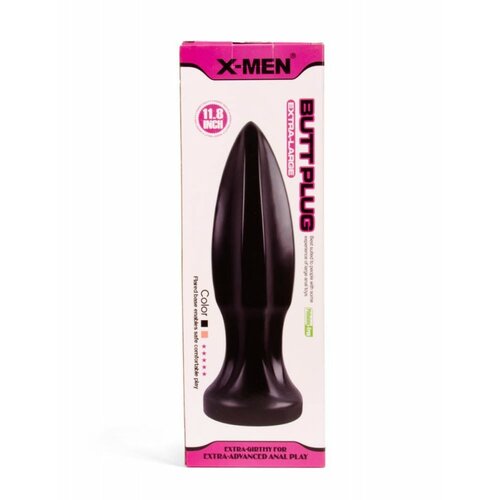 X-Men 11.8 inch Butt Plug Black XMEN000003 Cene