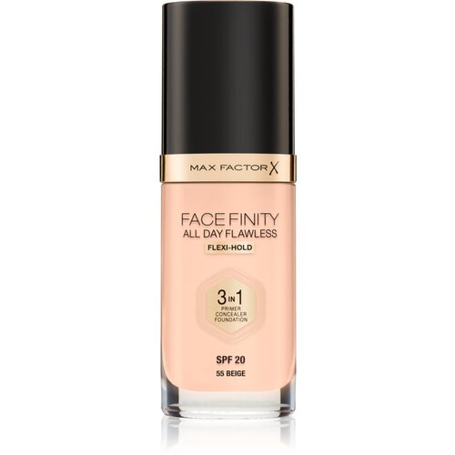 Max Factor Facefinity All Day Flawless SPF20 tekoča podlaga z uv zaščito 30 ml odtenek 55 Beige Cene