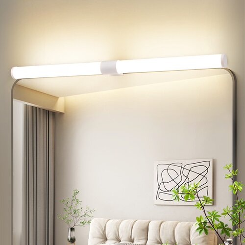 Nettlife bela kopalni&amp;scaron;ka LED svetilka za ogledalo s sponko, 60 cm, 8 W, 4000 K, vodoodporna IP44, (5000491218) Slike