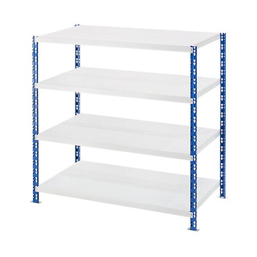 eurokraft basic Sestavljiv regal z velikimi policami iz jeklene pločevine, globina 800 mm, osnovni regal, VxŠ 1508 x 1550 mm Cene