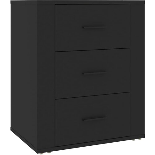 Maison Chic Nočna omarica - Nočna miza črna 50x36x60 cm inženirski les, (21686811) Slike
