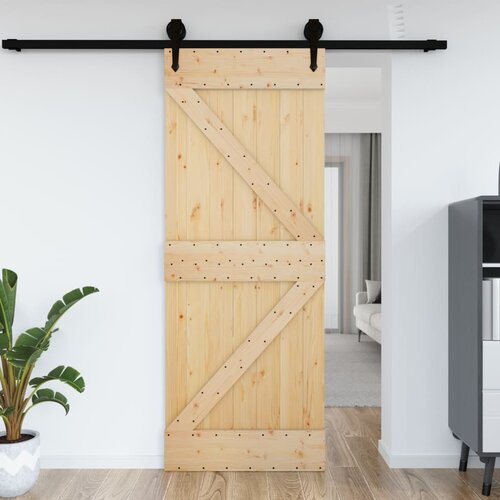 vidaXL Vrata 85x210 cm trdna borovina Cene