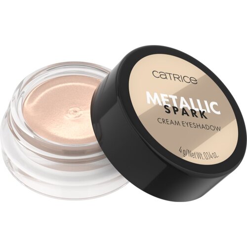 Catrice Metallic Spark kremasto senčilo za oči za ble&amp;scaron;čeč sijaj odtenek 010 Champagne Chic 4 g Slike