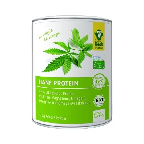 Raab Vitalfood GmbH Bio konopljini proteini v prahu - 125 g