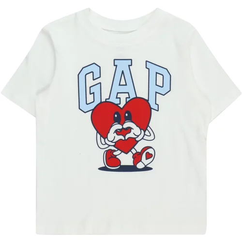 GAP Majica morsko plava / svijetloplava / trešnja crvena / prljavo bijela