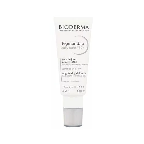 Bioderma Pigmentbio Daily Care SPF50+ dnevna krema za kožo proti pigmentnim madežem 40 ml za ženske