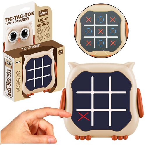  Elektronička igra 3u1 Križić-kružić Memory Owl bež Cijene