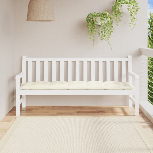 VidaXL Blazina za vrtno klop krem 180x50x7 cm oxford tkanina Slike