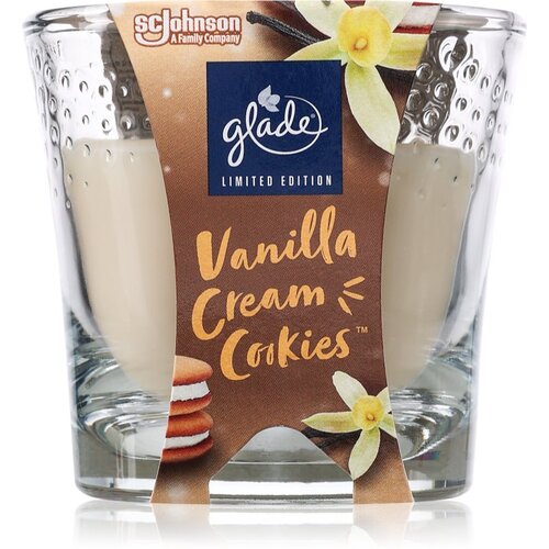 Glade Vanilla Cream Cookies dišeča sveča 112 g Cene