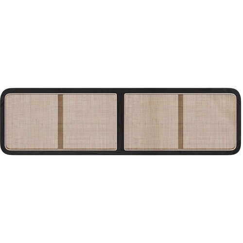  Uzglavlje s uzglavljem Crna 200 x 55 x 3 cm Ratan Slike