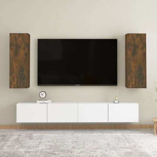 TV ormarići 2 kom boja hrasta 30 5x30x90 cm konstruirano drvo Slike
