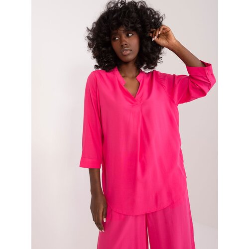 Fashion Hunters Fuchsia loose shirt blouse SUBLEVEL Cene