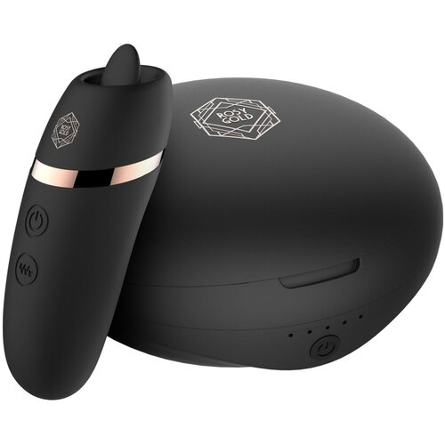 Rosy Gold &amp;ndash; Licking Stimulator with Luxury Charging Case &amp;ndash; Black Slike