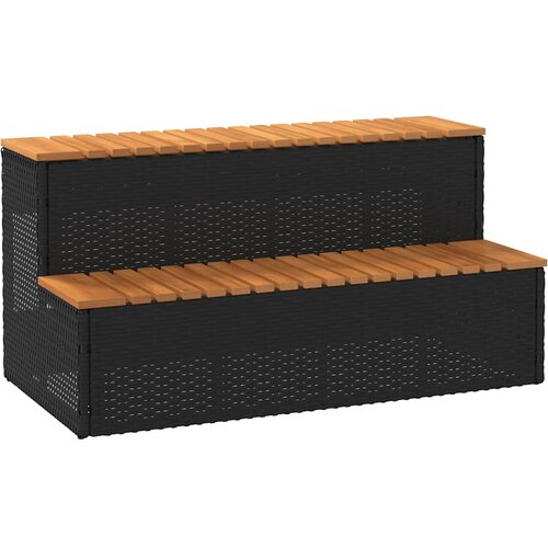 vidaXL Stepenica za hidromasažnu kadu crna 100x50x50,5 cm Cijene