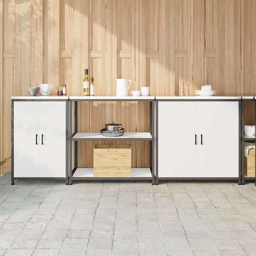  Kuhinjski set za pohranu 3 pcs Bijelo 240 x 50 x 92 cm Slike