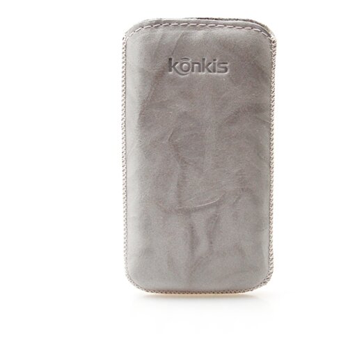 KONKIS žepek apple iphone 3, 3GS, 4, samsung 3590, nokia 220 washed siva Slike