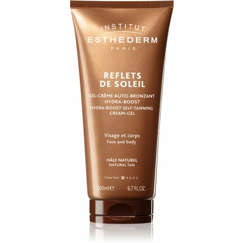 Institut Esthederm Reflets De Soleil Hydra-Boosst Self-Tanning Cream-Gel gel za samotamnjenje za lice i tijelo 200 ml