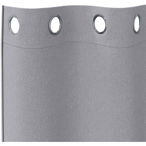  Zavjese za blackout s prstenovima 2 pcs Svijetlo siva Slike