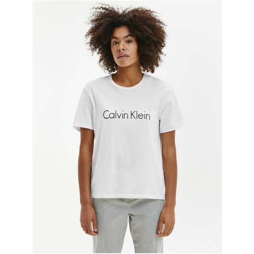 Calvin Klein ženska majica kratkih rukava za spavanje bela Slike