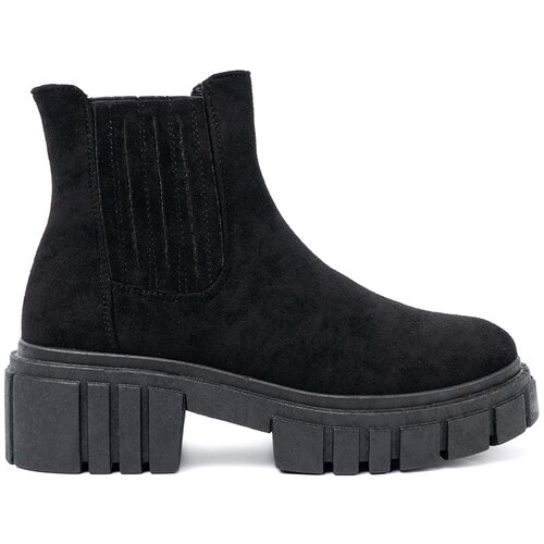 Shelvt Stylish black platform boots Cene