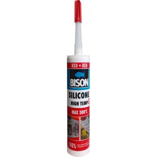  Silikon Bison Red High Temp 300&deg;C 280 ml Cene