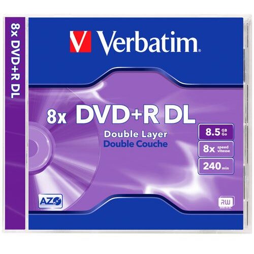 Verbatim 43540 prazni DVD 8,5 GB DVD+R 1 kom Cijene